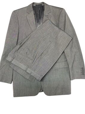 Renoir Italian Styling Men's Gray Two-Piece Suit Blazer & Trousers Size 38R